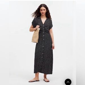 Madewell Black and White floral dress